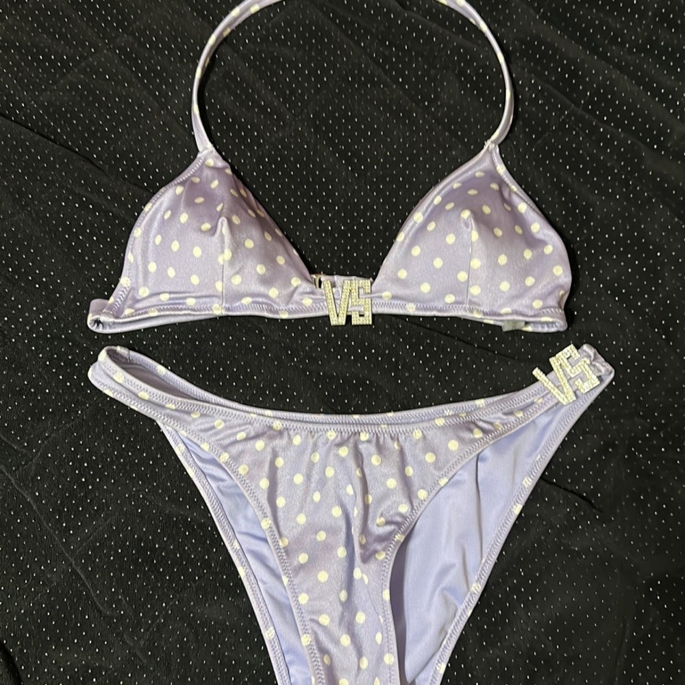 Victoria's Secret Lavender polka dot Bikini